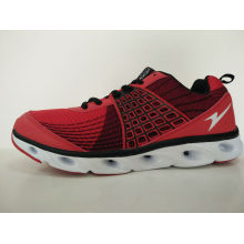 Fashion Red Flyknit Men′s Casual Sports Shoes Footwear